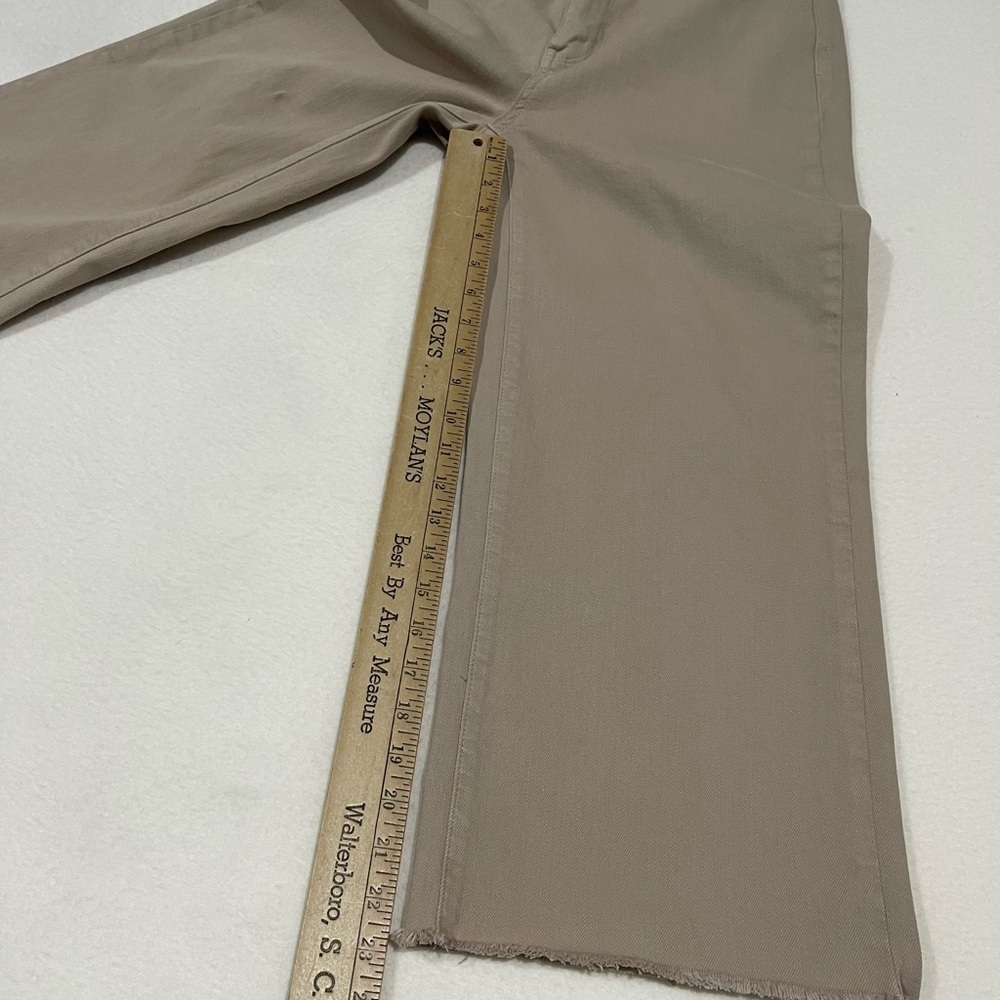 Judy Blue wide leg khaki jeans with a raw hem cropped high waist Size 7/28 comfy - Picture 11 of 11